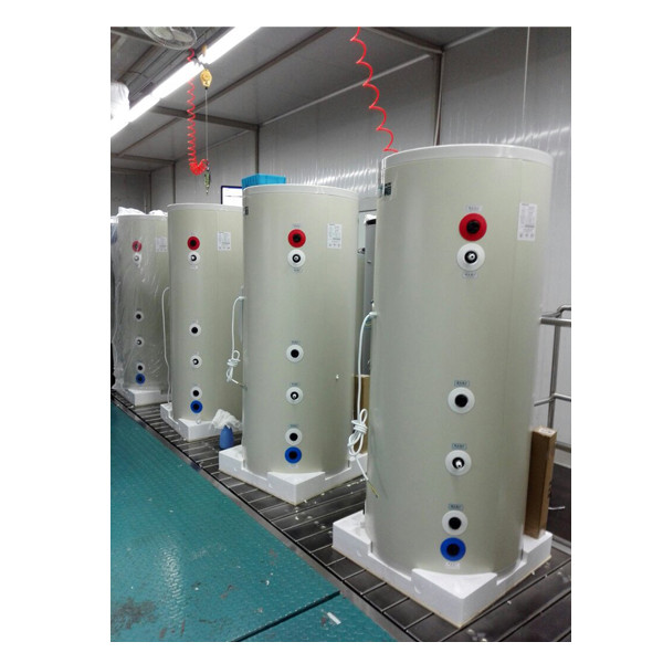 Estructura del gabinete Filtración automática de agua de intercambio iónico de doble válvula y doble tanque 