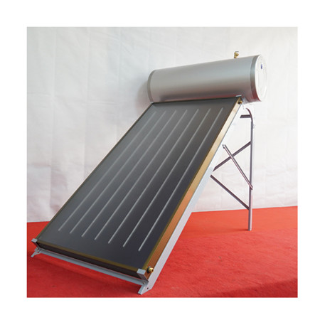 Fabricante chino Proyecto de sistema de energía solar Pliegue principal de tubos de vacío con diferentes tipos de piezas de repuesto Soporte Tanque de agua Calentador de agua