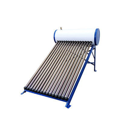 Calentador de agua solar residencial de tubos evacuados con revestimiento de absorción selectiva para aplicaciones domésticas