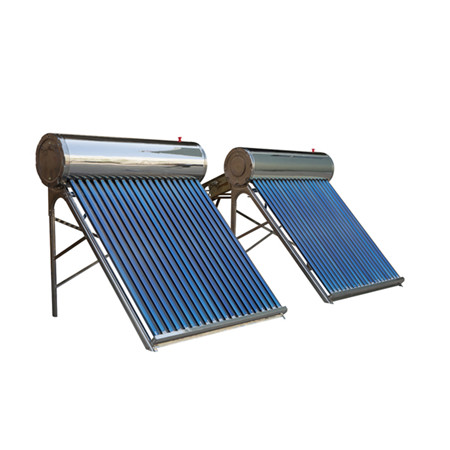 Sistema de calentador de agua solar no presurizado de tubo de vacío