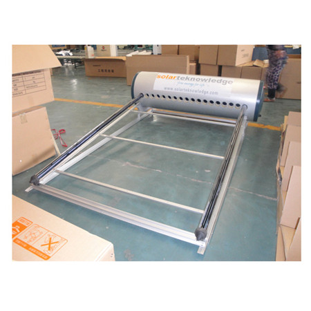 Panel colector solar térmico de placa plana de 2000 * 1000 * 80 mm con calentador de agua solar con revestimiento absorbente de cromo negro selectivo de 0,4 mm